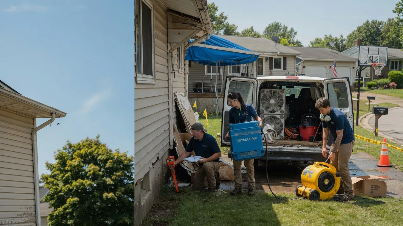Ceiling Leak Cleanup in New Castle, PA near me